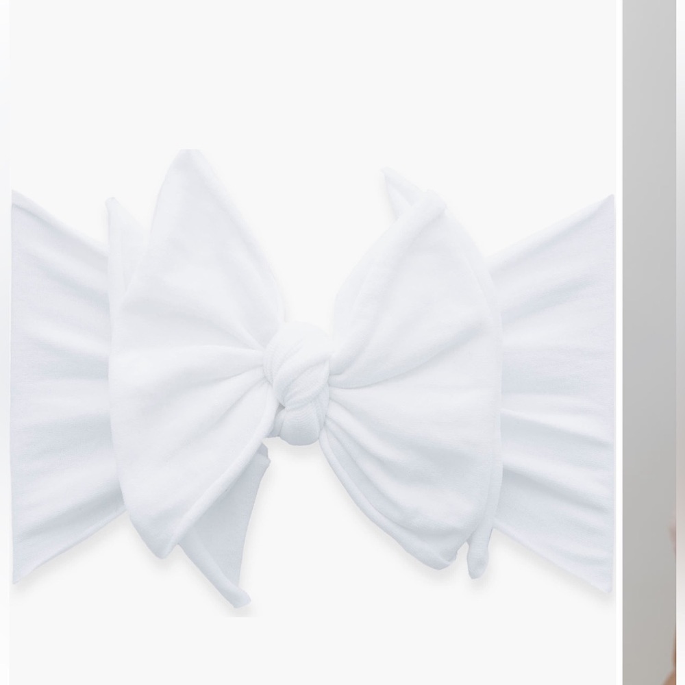Baby bling white headband - Picture 4 of 4